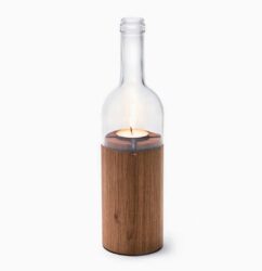 Wine bottle lantern